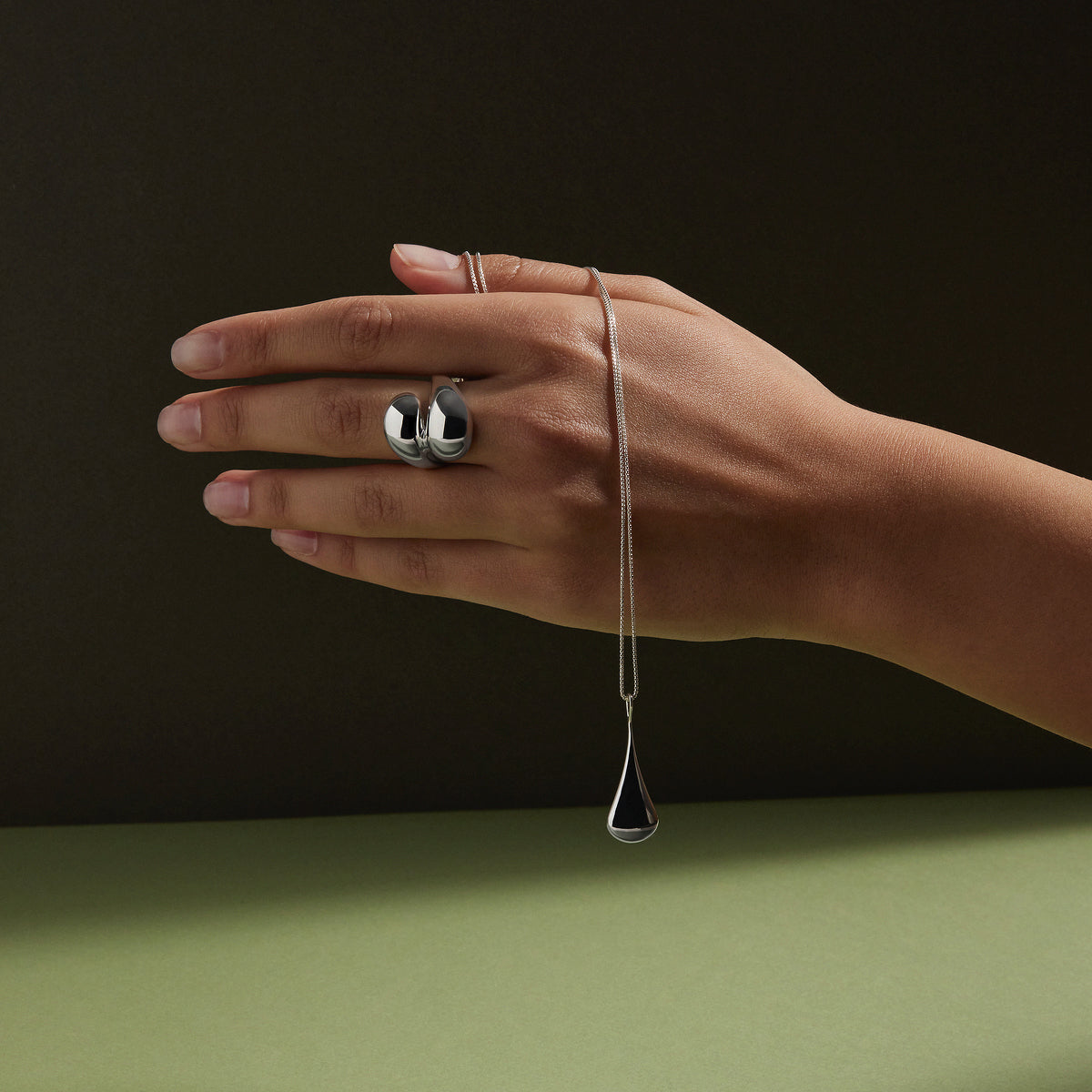 NAJO Waterfall Silver Ring