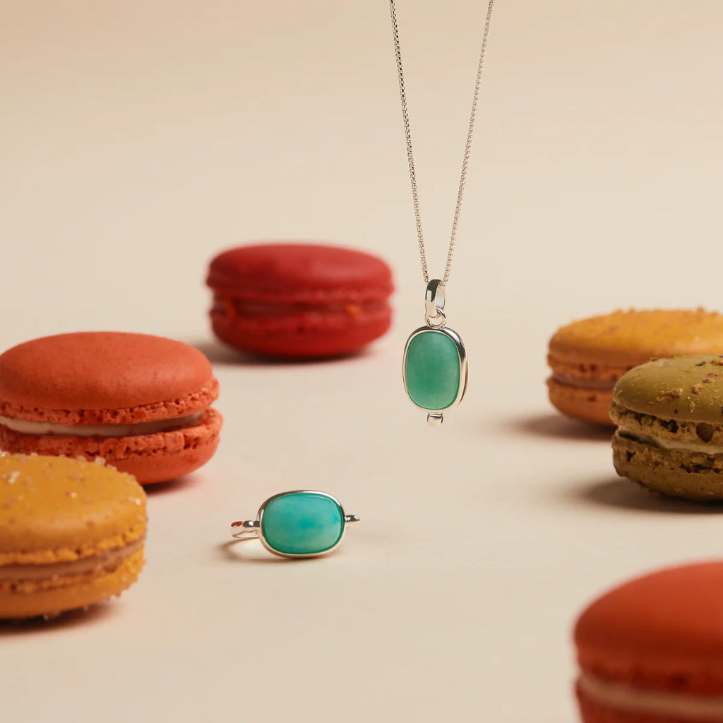 Fleur Amazonite Necklace (45+ext ) N7362