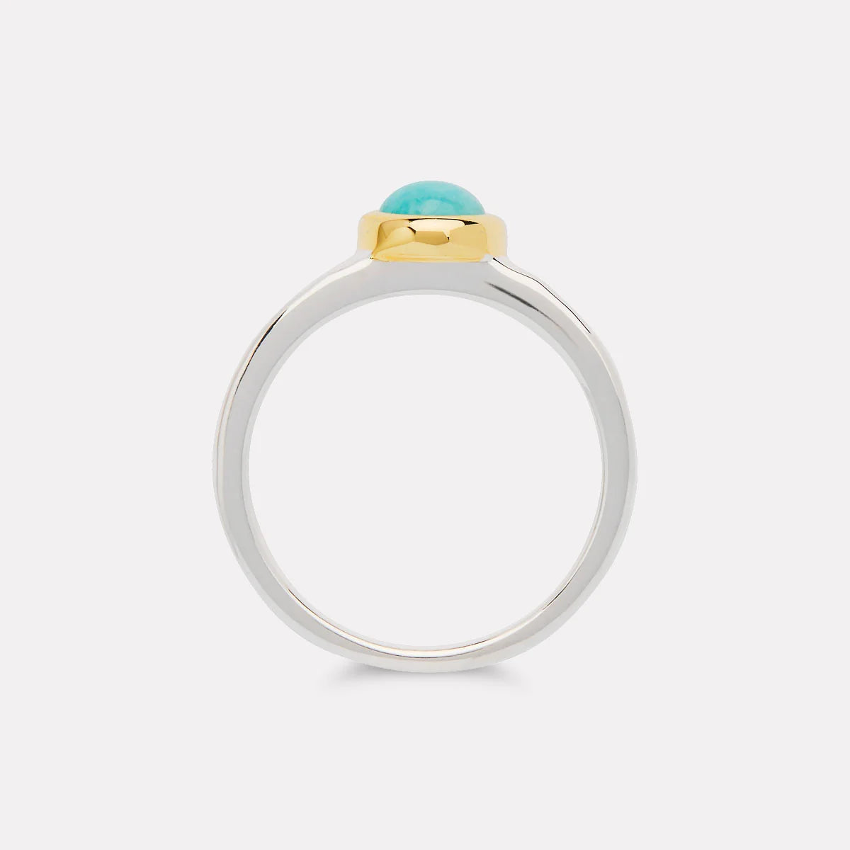 Solace 2-Tone Amazonite Ring R7407 Size Small