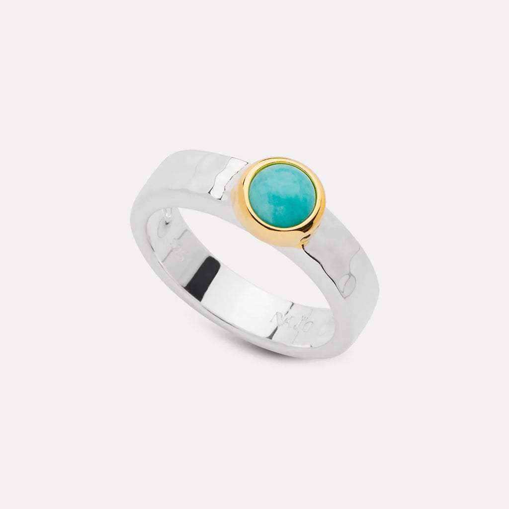 Solace 2-Tone Amazonite Ring R7407 Size Small
