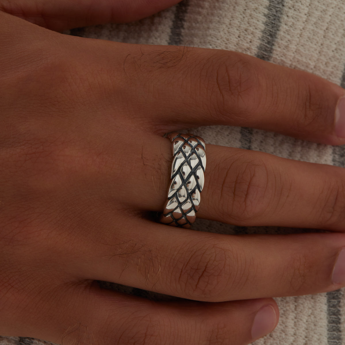 NAJO Ophidian Men’s Silver Ring SIZE 11 R9005-11