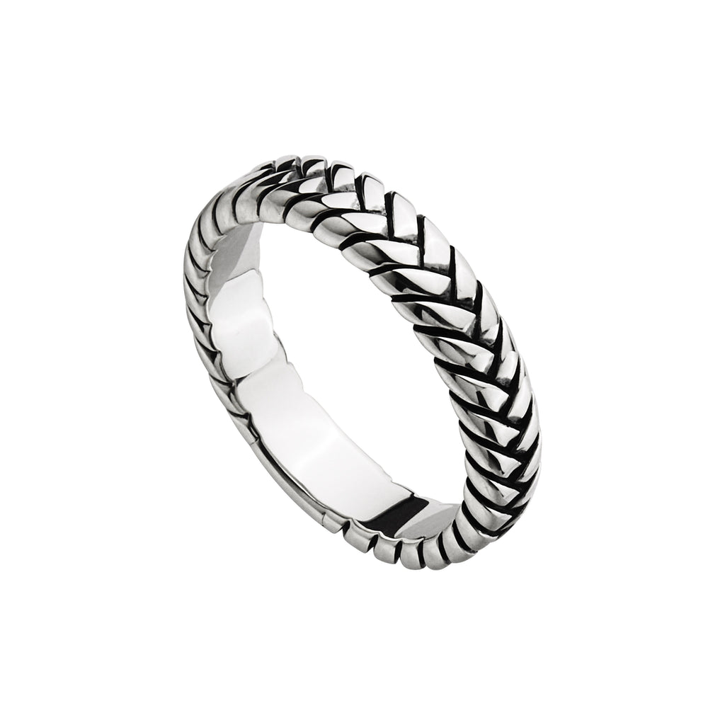 NAJO Tessera Men’s Silver Ring SIZE 10 R9006-10