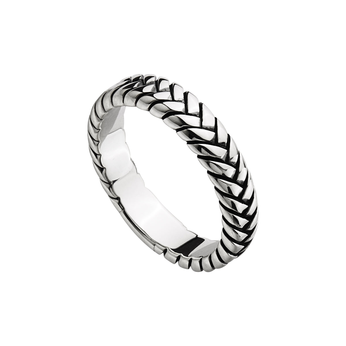 NAJO Tessera Men’s Silver Ring SIZE 10 R9006-10