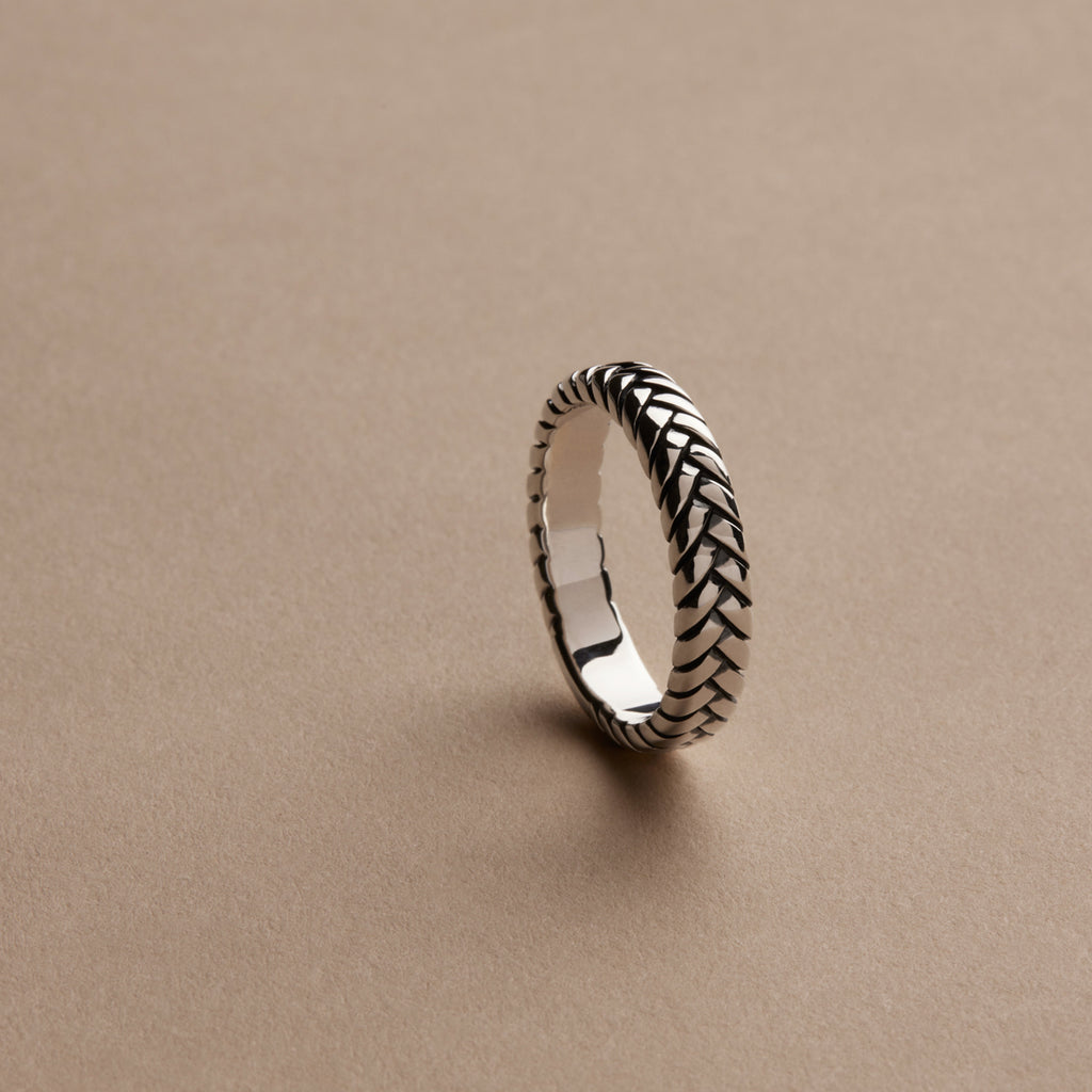 NAJO Tessera Men’s Silver Ring SIZE 10 R9006-10