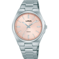 LORUS Ladie's 100m Silver/ Pink Analogue - 3 Hands RG307XX-9