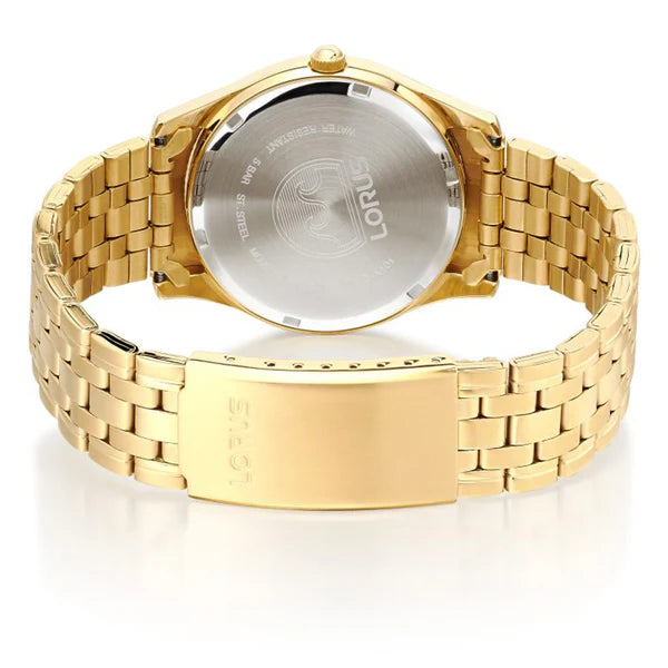 Lorus Men's Gold Day & Date 50M W/R Watch