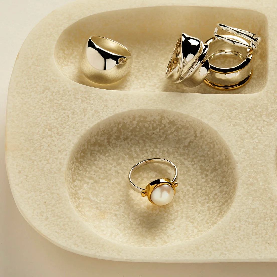 NAJO 'Somersault' Sterling Silver Ring Large R2254L
