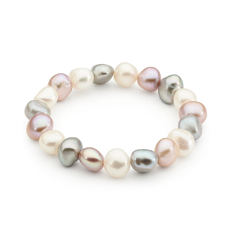 Multicoloured Freshwater Pearl 19cm Bracelet