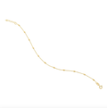 M3356  925 GOLD PLATED ANKLET  WITH BALL DESIGN