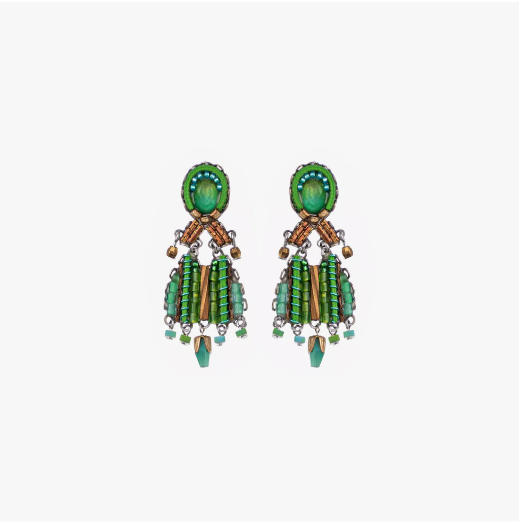 Ayala Bar Green Earrings Grassland Set, Zia C1999