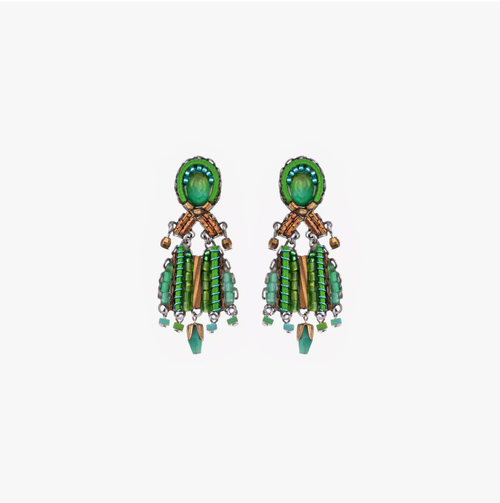 Ayala Bar Green Earrings Grassland Set, Zia C1999