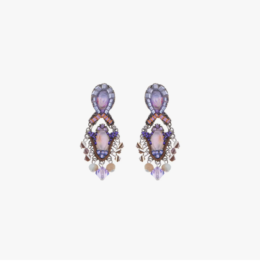 Ayala Bar - Purple Earrings Plum Blossom Set, Niamr C2008