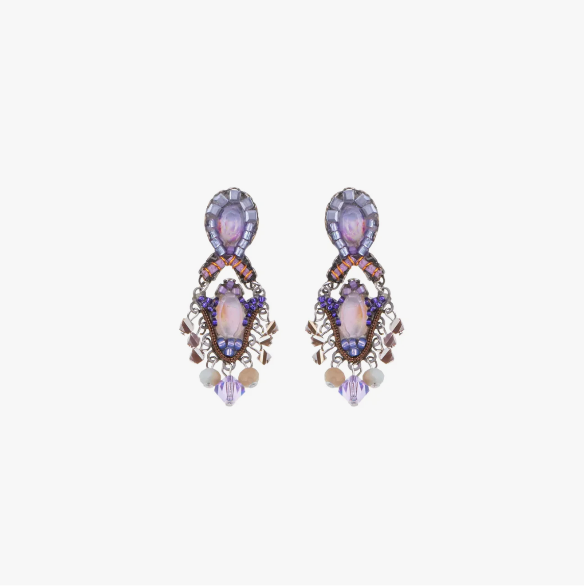 Ayala Bar - Purple Earrings Plum Blossom Set, Niamr C2008