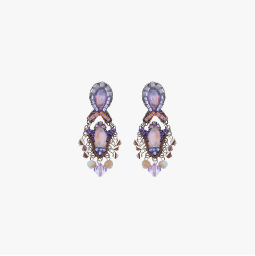 Ayala Bar - Purple Earrings Plum Blossom Set, Niamr C2008
