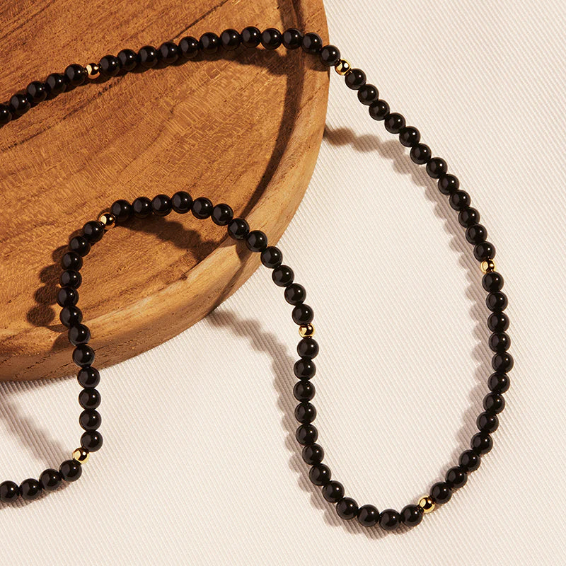 NAJO Stargazer Black Onyx Necklace (42cm+ext) N7191