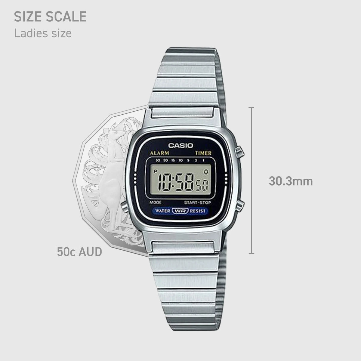 Casio Digi, Black Face, S. Steel Band