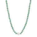 Sunset Amazonite & Pearl Necklace N7485