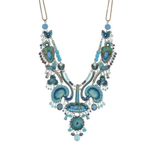 Blue Bayou Set, Bold Necklace, Sapphire C3626