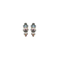 Obsidian Set, Black Beaded Earrings, Ebony C2376