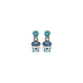 Blue Bayou Set, Blue Beaded Earrings, Horizon C2383