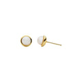 Moonbeam Pearl Stud Earrings E7637 YG