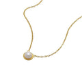 Moonbeam Pearl Necklace N7637 YG