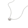 Moonbeam Pearl Necklace N7636 Silver