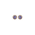 Ayala Bar - Purple Stud Earrings Plum Blossom Set, Chiara C2009