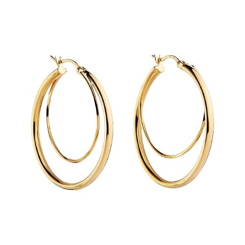 Whirlpool Yellow Gold Earring E7012