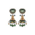 Ayala Bar - Green Painty Earrings Viridian Mood Set, Winona C2091