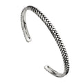 NAJO Tessera Mens Oxidised Cuff (65mm) B9006