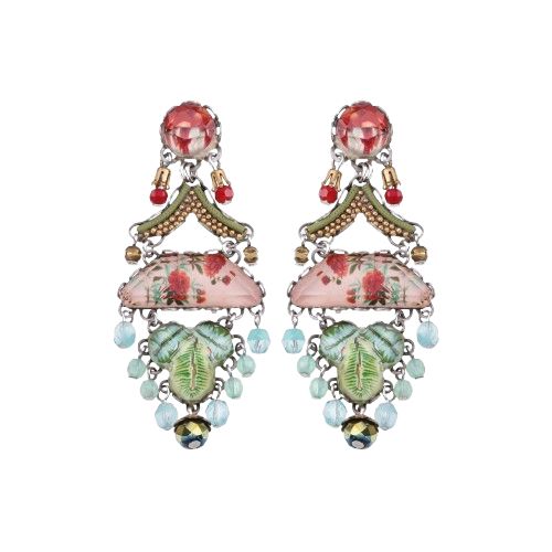 Ayala Bar Femenine Earrings Flower Garden Set, Alyssum R2246