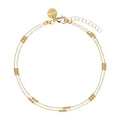 Halcyon Anklet - 14k gold plated Sterling Silver A6988