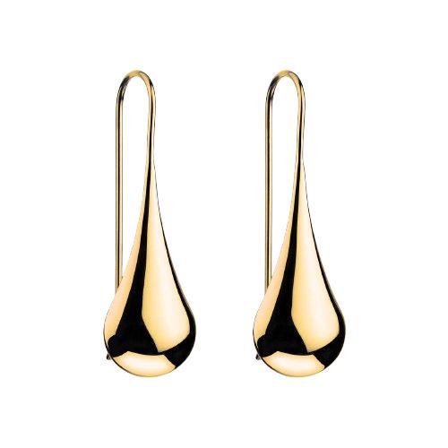 Weeping Woman Earring - Yellow Gold Plated E0139