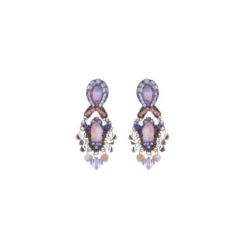 Ayala Bar - Purple Earrings Plum Blossom Set, Niamr C2008
