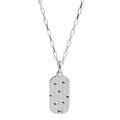 The Maker Men's Silver Necklace (55cm+ext) N9061