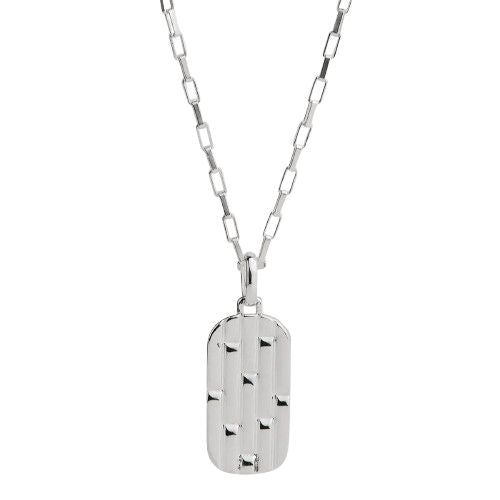 The Maker Men's Silver Necklace (55cm+ext) N9061
