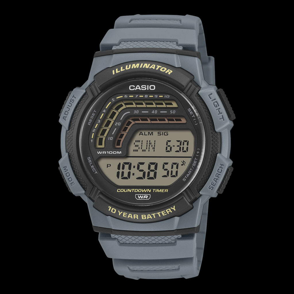 Casio Digital, Blue Resin Band WS1800-2A