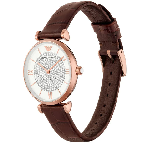 Emporio Armani Gianni T-Bar Purple Analog Watch AR11269