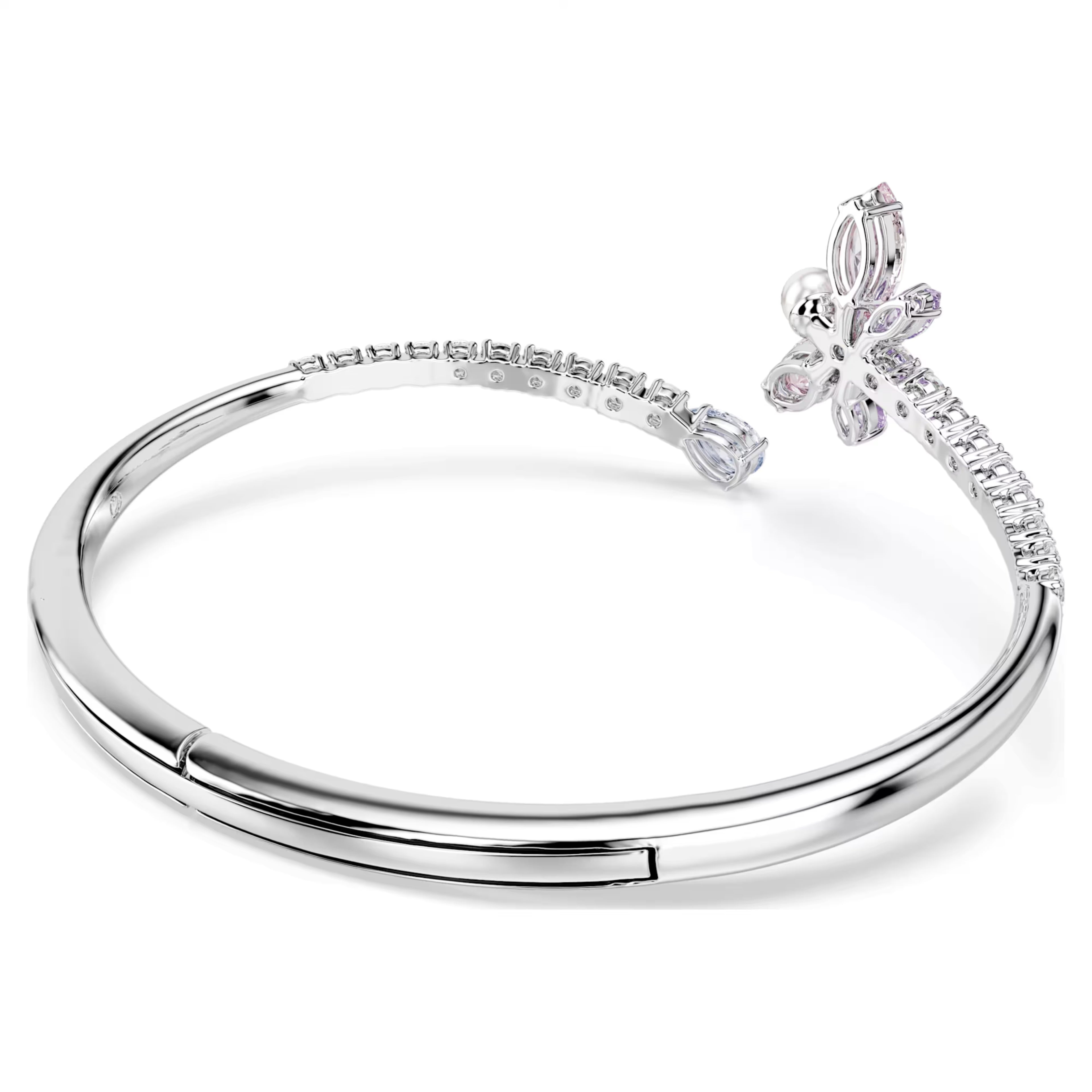 Ariana Grande x Swarovski bangle Mixed cuts, Dragonfly, Multicolored, Rhodium plated 5737401