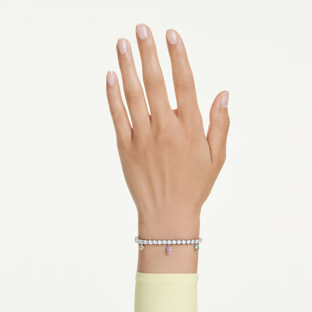Ariana Grande x Swarovski bracelet Mixed cuts, Multicoloured, Rhodium plated 5742463