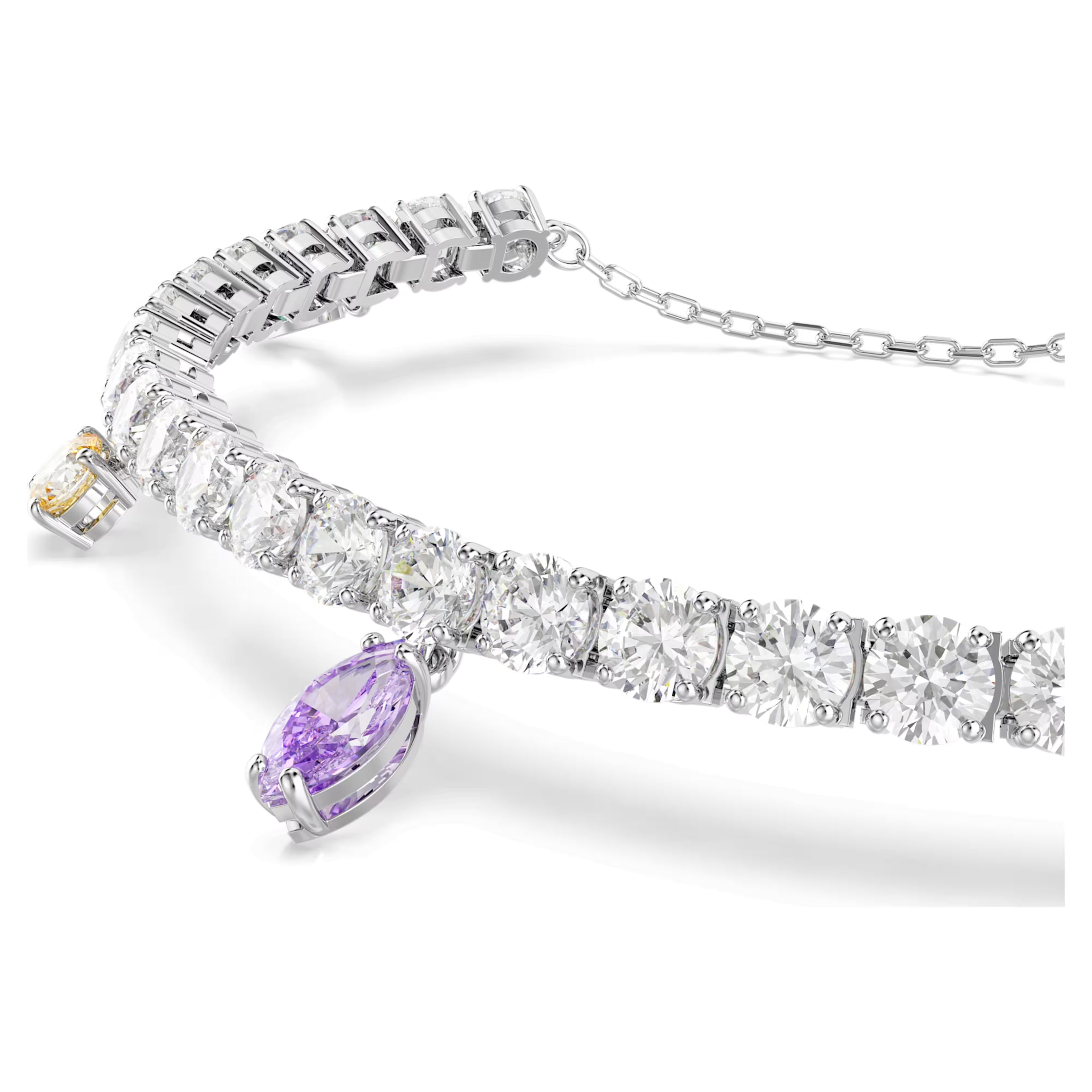Ariana Grande x Swarovski bracelet Mixed cuts, Multicoloured, Rhodium plated 5742463
