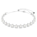 Ariana Grande x Swarovski choker Crystal pearl, Round cut, White, Rhodium plated 5751250