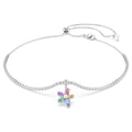 Ariana Grande x Swarovski choker Mixed cuts, Flower, Multicoloured, Rhodium plated 5749189