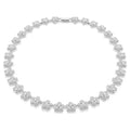 Ariana Grande x Swarovski necklace Round cut, Flower, White, Rhodium plated 5749179