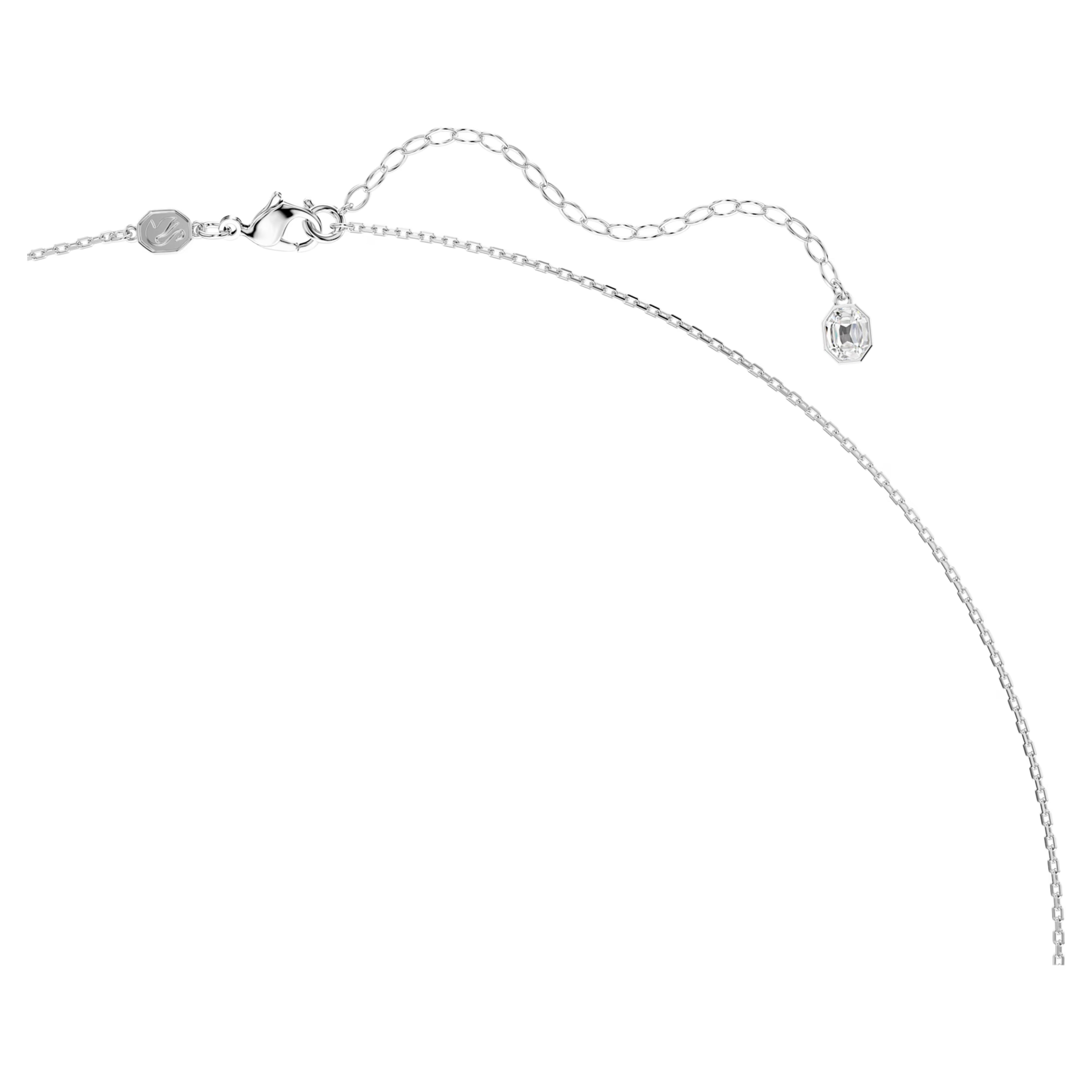 Ariana Grande x Swarovski pendant and brooch Crystal pearl, Mixed cuts, Dragonfly, White, Rhodium plated 5737429