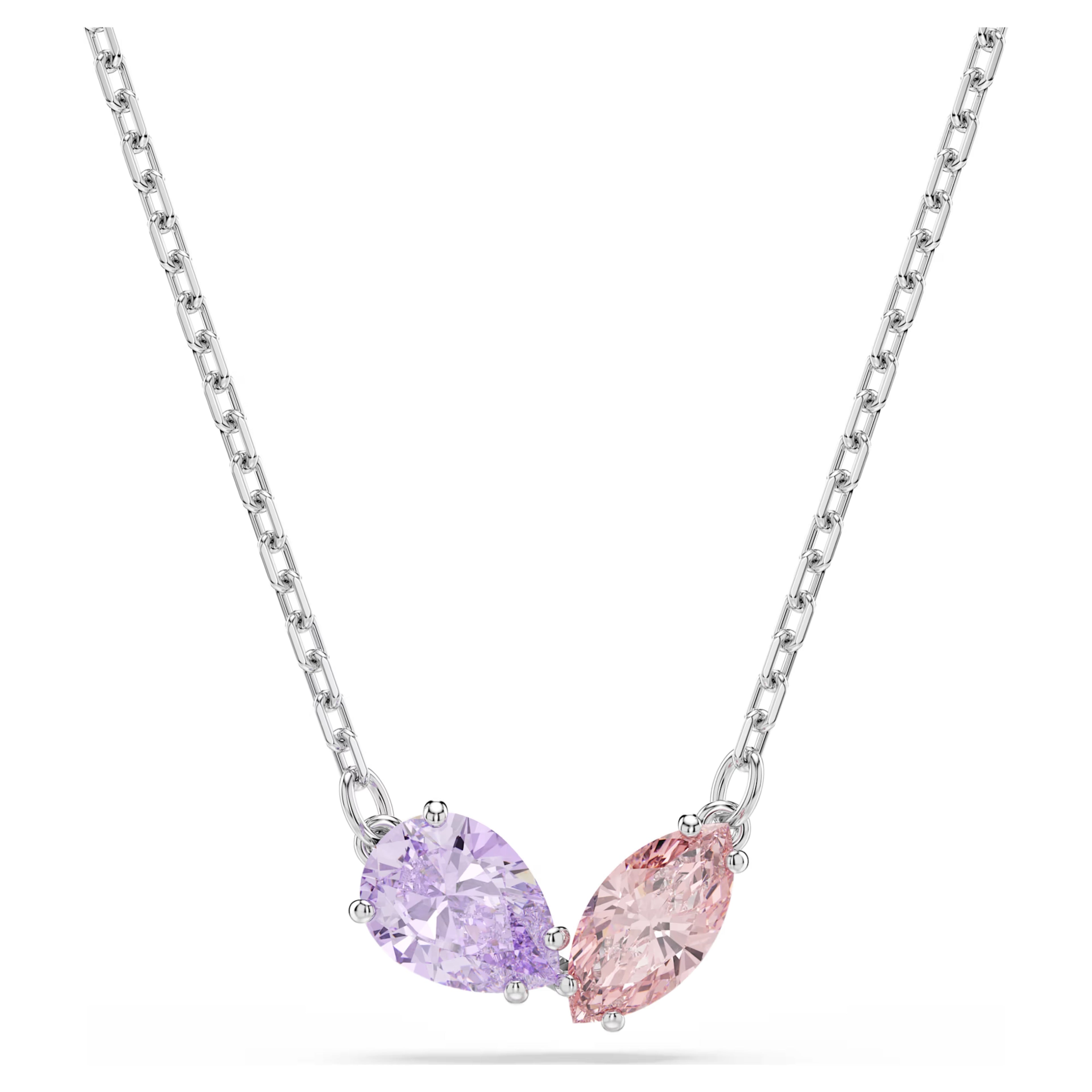 Ariana Grande x Swarovski set Mixed cuts, Multicoloured, Rhodium plated 5746577