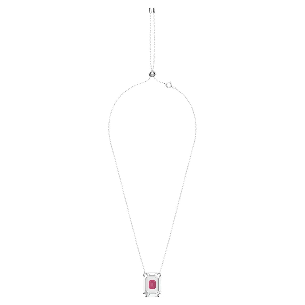 Chroma necklace Pink, Rhodium plated 5608647