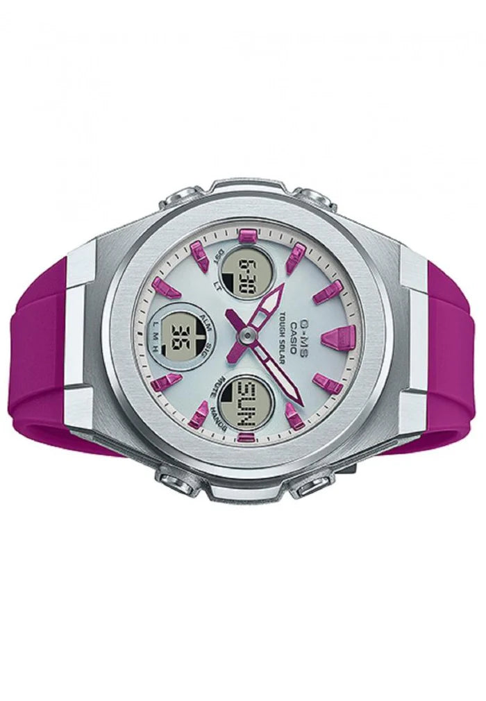 CASIO G-MS DUO SOLAR W/TIME RED BEZEL MSGS600-4A