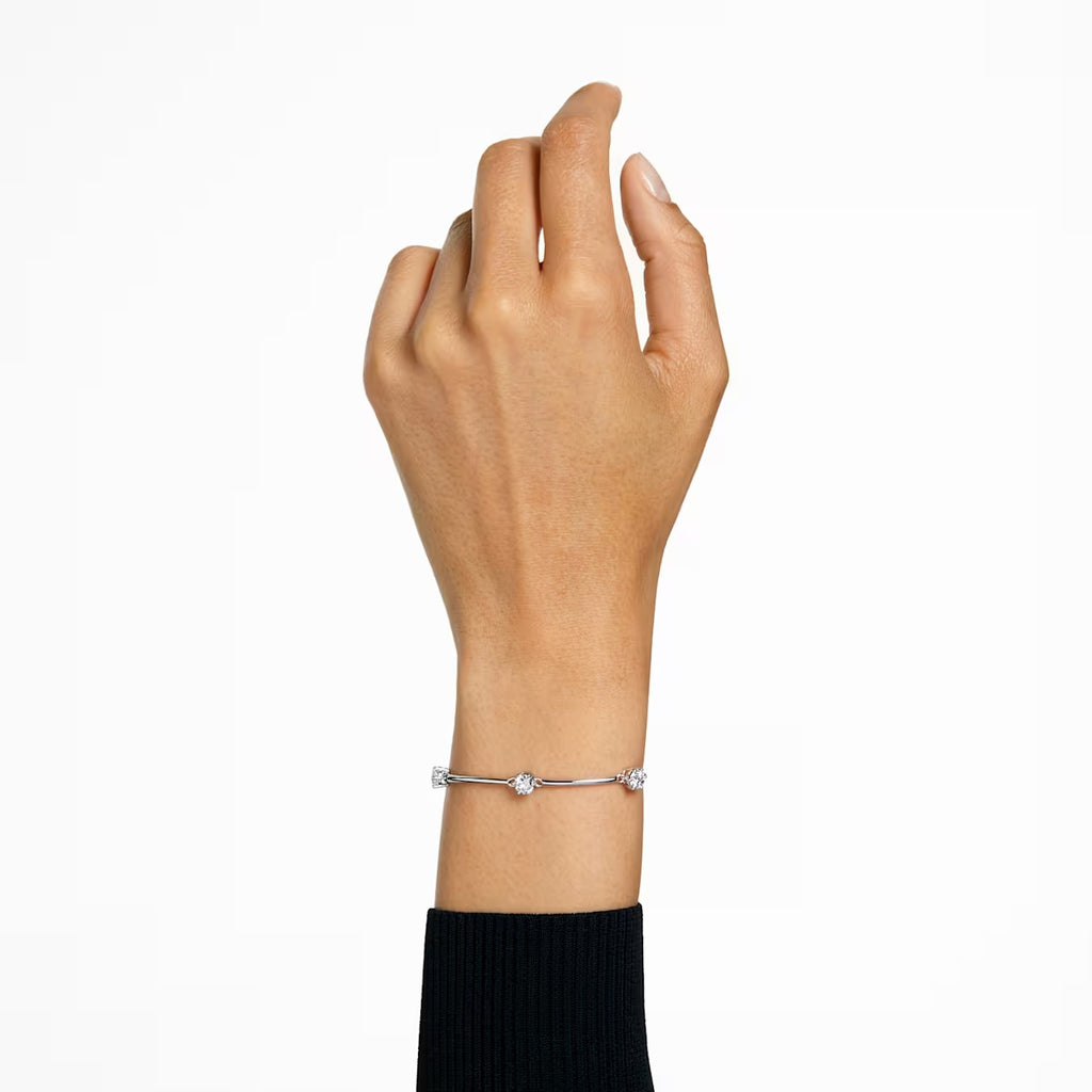 Constella bangle Round cut, White, Rhodium plated 5641680